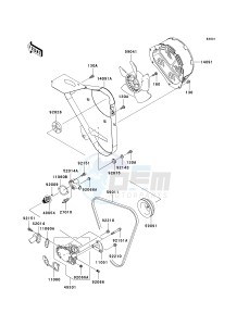 KAF 950 E [MULE 3010 TRANS4X4 DIESEL] (E8F) E8F drawing WATER PUMP