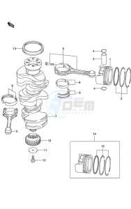 DF 250 drawing Crankshaft (DF 250S)