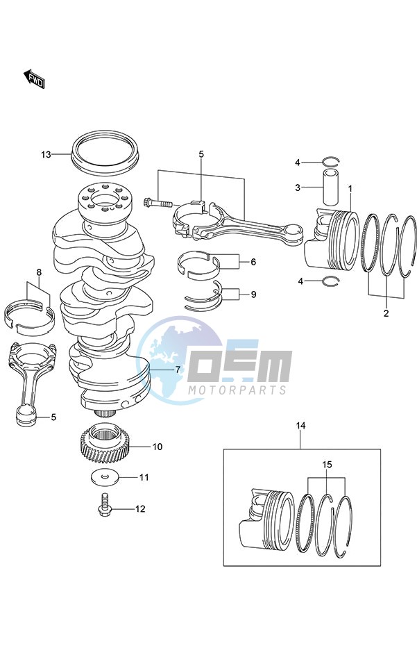 Crankshaft (DF 250S)