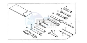 VT600CD drawing TOOLS