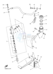 YZF-R1 R1 1000 (1KBT 1KBU) drawing REAR MASTER CYLINDER