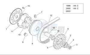 Mojito custom 50 2t (eng. aprilia) drawing Variator II