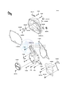 KLX110 KLX110A8F EU drawing Engine Cover(s)