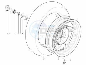 Typhoon 50 2T E2 (EMEA) drawing Rear wheel