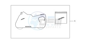 VFR8009 Europe Direct - (ED / MME) drawing INDOOR CYCLE COVER