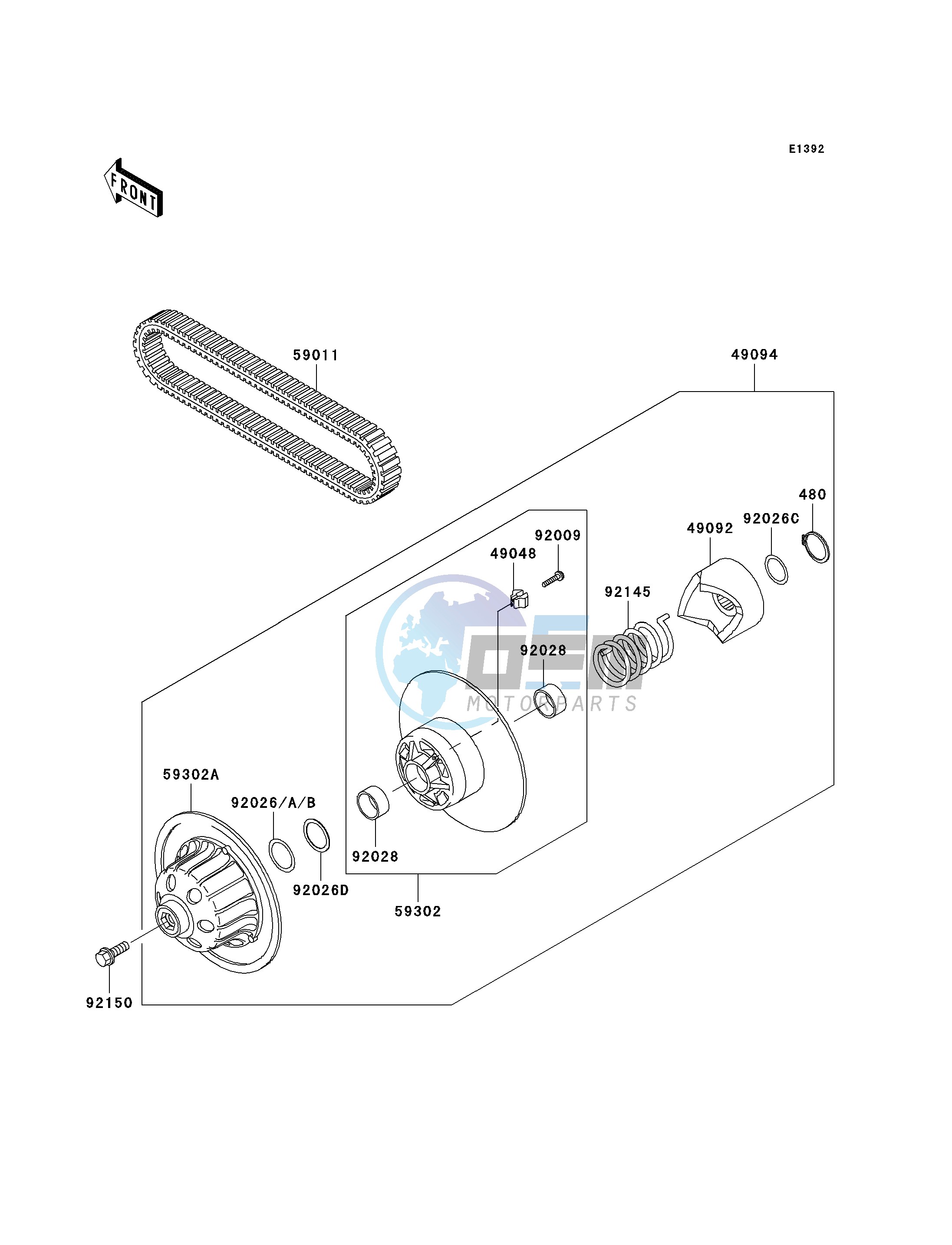 DRIVEN CONVERTER_DRIVE BELT