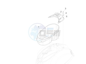 GTS 300 SUPER IE ABS E4 (APAC) drawing Helmet housing - Undersaddle