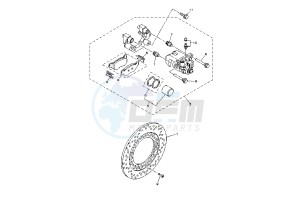 XP T-MAX BLACK MAX 500 drawing REAR BRAKE CALIPER