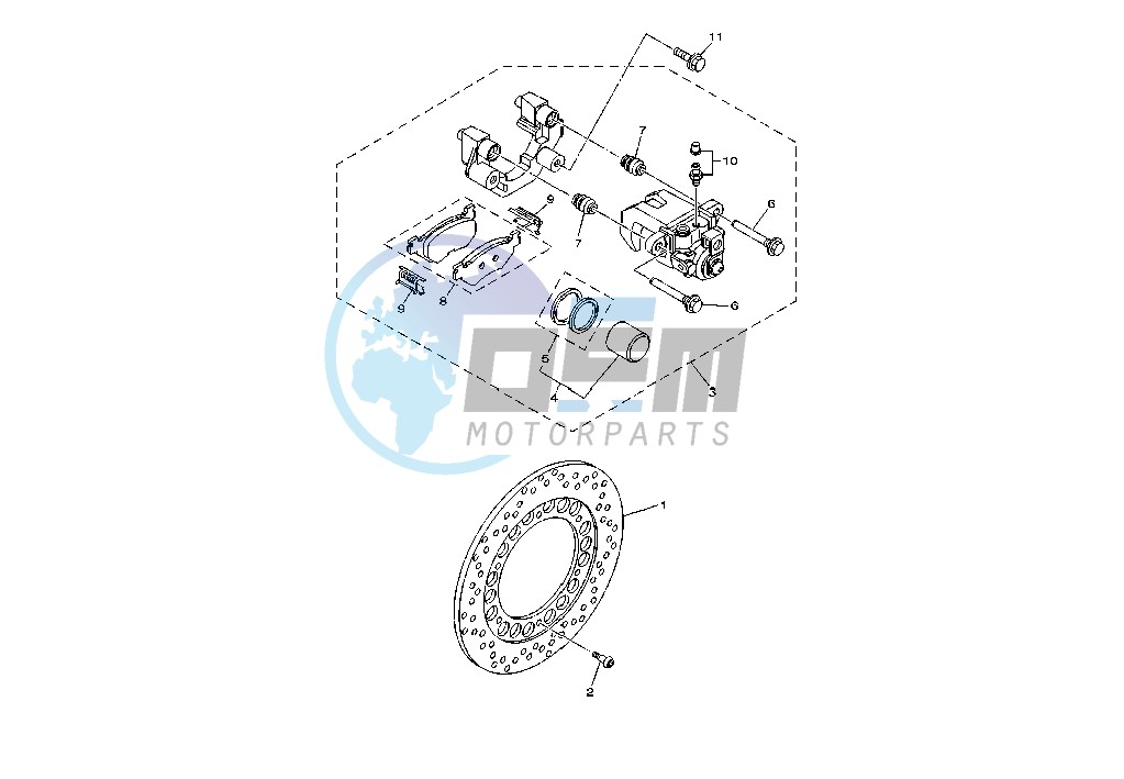 REAR BRAKE CALIPER