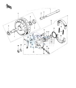 G5 (B-C) 100 drawing FRONT HUB_BRAKE -- 74-75 B_C- -