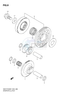 GSX-R1000 (E2) drawing STARTER CLUTCH