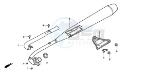 C90ST 70 drawing EXHAUST MUFFLER