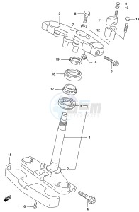 GZ250 (K3) drawing STEERING STEM