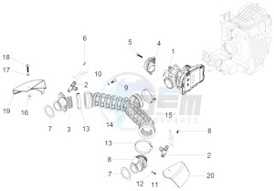 V7 Special 750 USA-CND drawing Throttle body