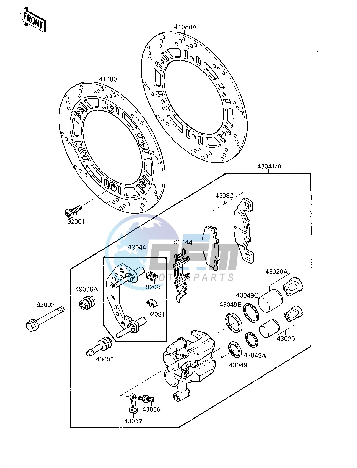 FRONT BRAKE-- Å03201- -