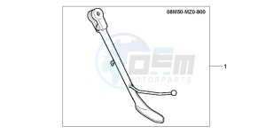 GL1500CT VALKYRIE drawing CHROME SIDE STAND