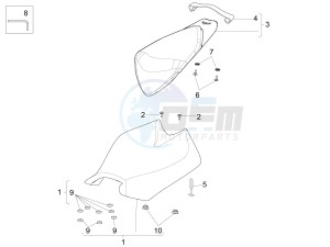 RSV4 1000 RR Racer Pack 2015 drawing Saddle