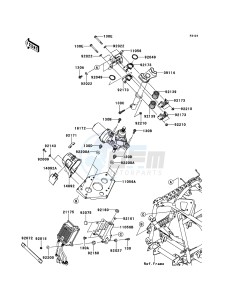 BRUTE FORCE 750 4x4i EPS KVF750GEF EU drawing Steering Shaft