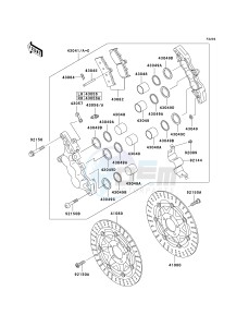 ZX 750 P [NINJA ZX-7R] (P5-P8) [NINJA ZX-7R] drawing FRONT BRAKE