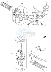 LT-F250 (E3-E28) drawing HANDLE LEVER (MODEL K2 K3)