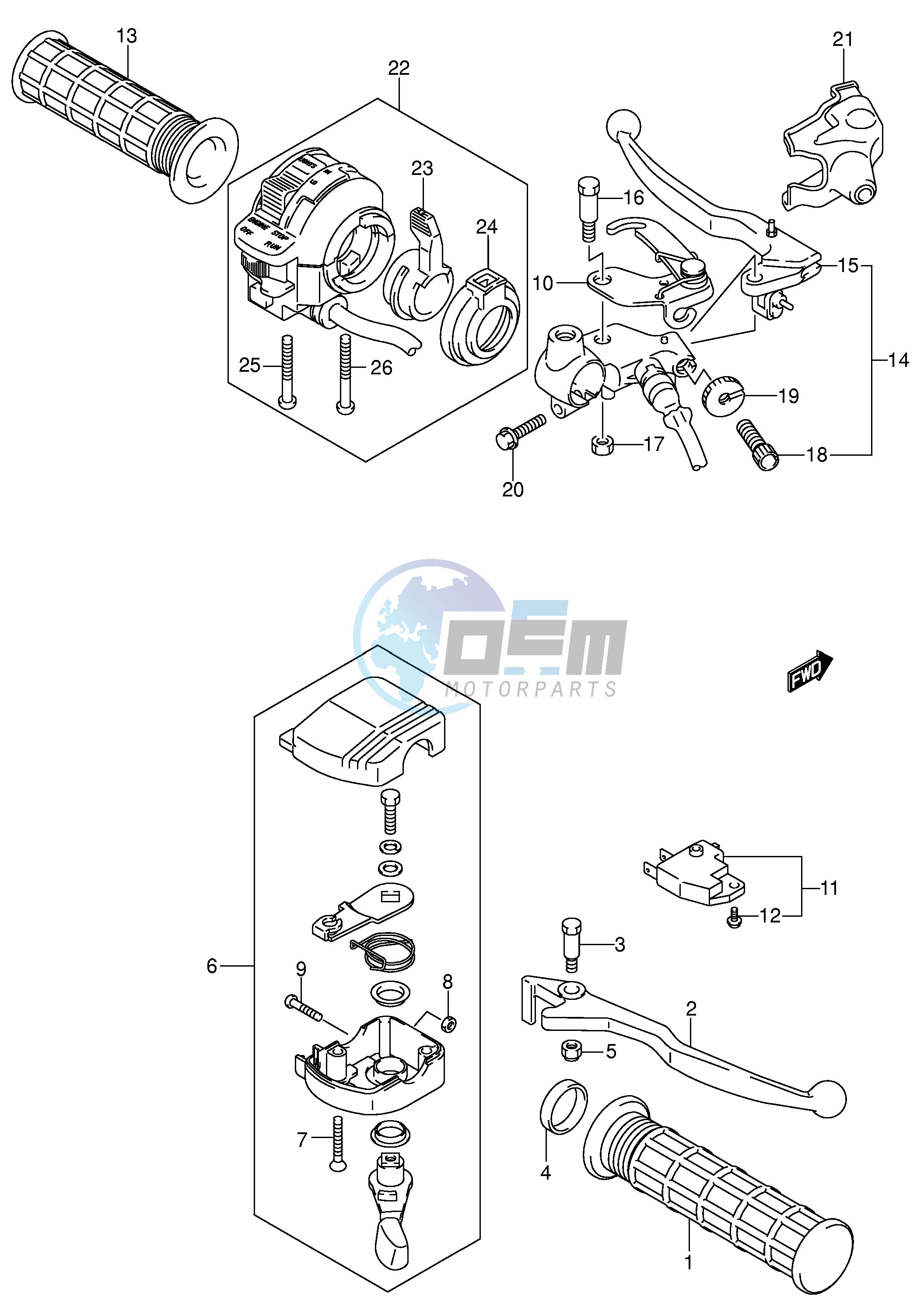 HANDLE LEVER (MODEL K2 K3)