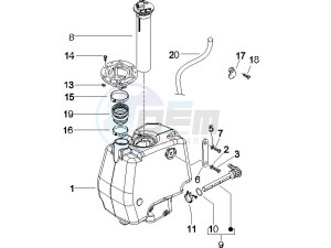 Runner 50 Pure Jet drawing Fuel Tank