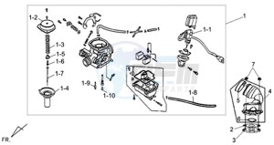 ALLO 50 45KMH drawing CARBURATOR