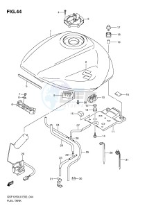 GSF1250 (E2) Bandit drawing FUEL TANK