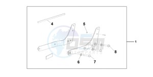 VT750CA9 Australia - (U / SPC) drawing BACKREST/REAR CAR