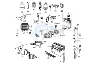 JET FORCE - 125 cc drawing ELECTRICAL DEVICES