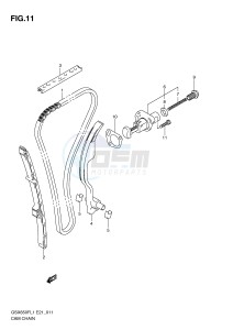 GSX650F (E21) Katana drawing CAM CHAIN