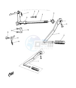 G5 (B-C) 100 drawing GEAR CHANGE MECHANISM -- 74-75 B_C- -