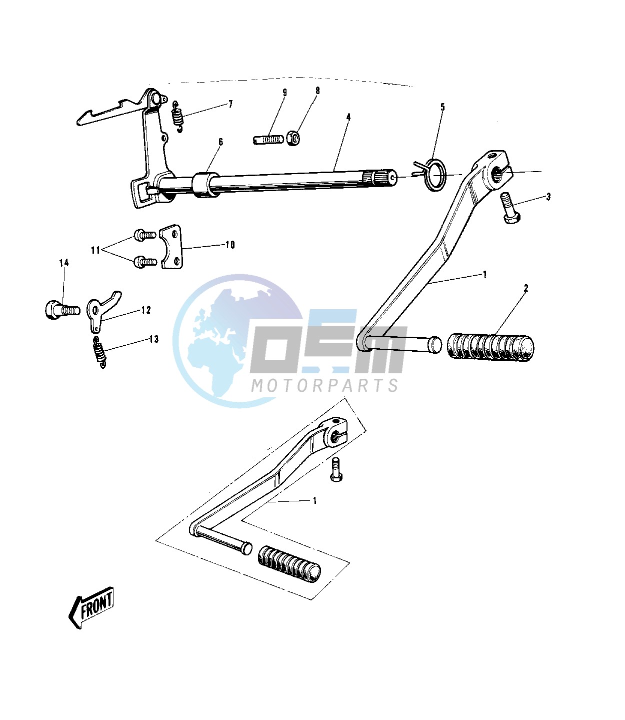 GEAR CHANGE MECHANISM -- 74-75 B_C- -