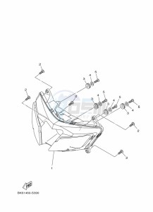 YZF125-A YZF-R125 (B5G5) drawing HEADLIGHT