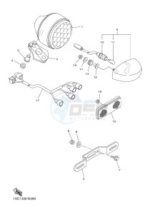 XVS950CR XVS950 ABS XV950 RACER (B334) drawing TAILLIGHT