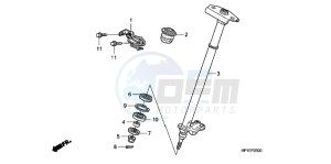 TRX450ERC drawing STEERING SHAFT