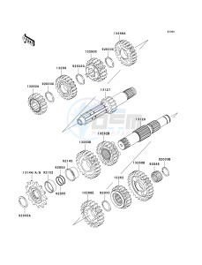 KX 250 R (R6F-R7F) R7F drawing TRANSMISSION