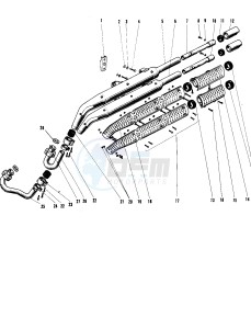 A1 250 SAMURAI drawing MUFFLER A1SS SEPARATE TYPE