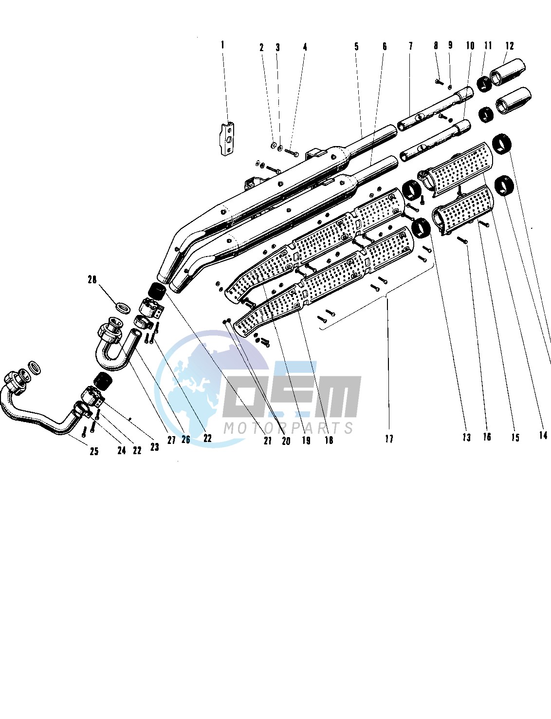 MUFFLER A1SS SEPARATE TYPE