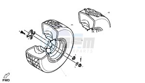 DXR - 200 CC VTHSM1B1A drawing REAR WHEEL