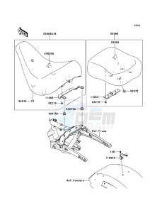 VN1700_CLASSIC_TOURER_ABS VN1700DBF GB XX (EU ME A(FRICA) drawing Seat