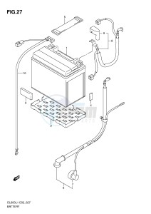 DL650 (E2) V-Strom drawing BATTERY (DL650L1 E2)