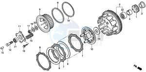 CBR600F drawing CLUTCH