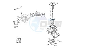 BOULEVARD - 125 CC 150 EU3 drawing CARBURETOR WALBRO