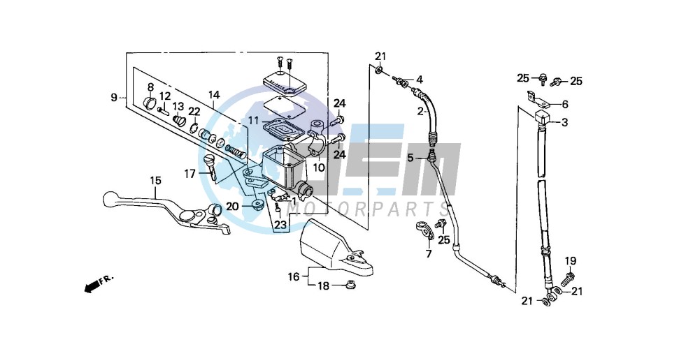 FR. BRAKE MASTER CYLINDER