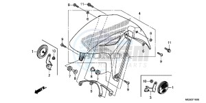 NC700DD INTEGRA E drawing FRONT FENDER