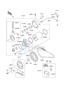 EX 500 D [NINJA 500R] (D6F-D9F) D7F drawing STARTER MOTOR