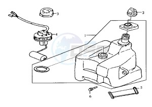 CINDERELLA - 50 cc drawing FUEL TANK