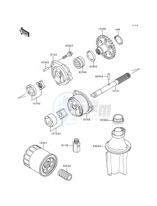 ZX 750 N [NINJA ZX-7RR] (N1-N2) [NINJA ZX-7RR] drawing OIL PUMP_OIL FILTER