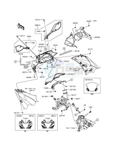 NINJA_250SL_ABS BX250BFSA XX (EU ME A(FRICA) drawing Cowling